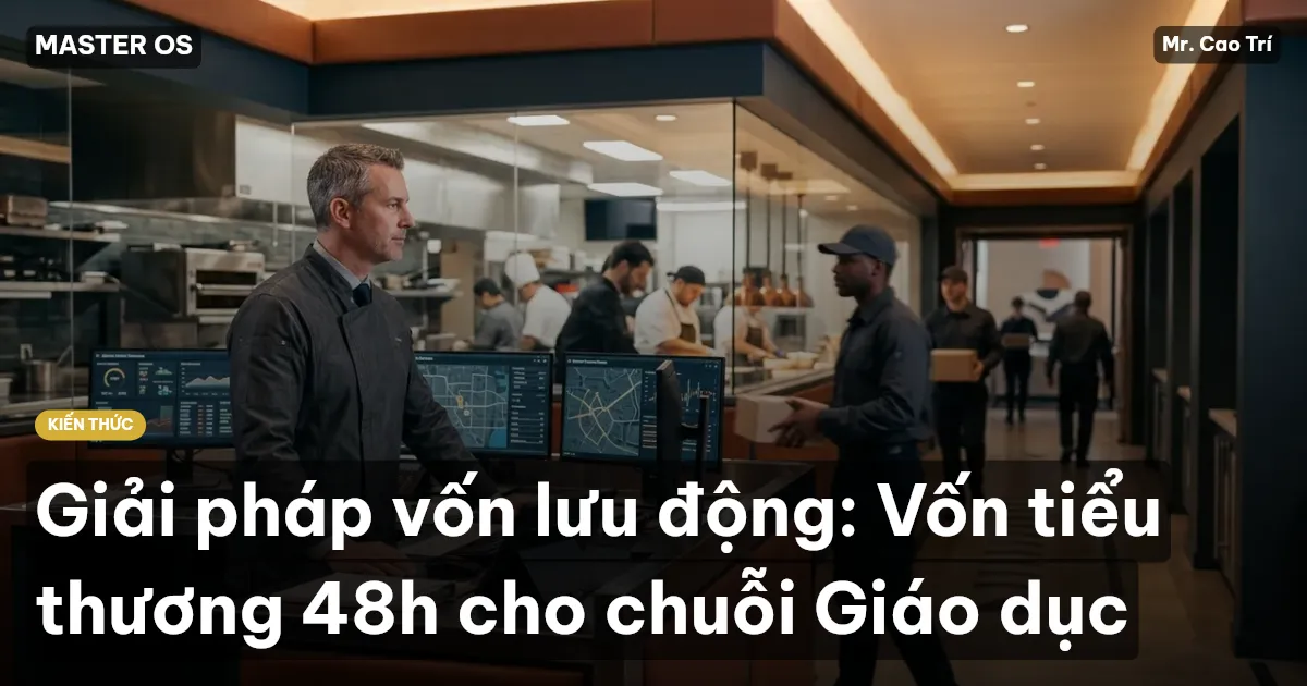 Giải pháp vốn lưu động: Vốn tiểu thương 48h cho chuỗi Giáo dục