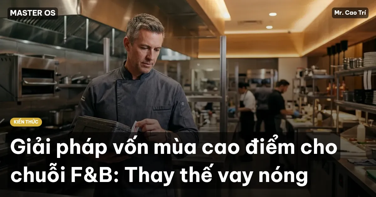 Giải pháp vốn mùa cao điểm cho chuỗi F&B: Thay thế vay nóng