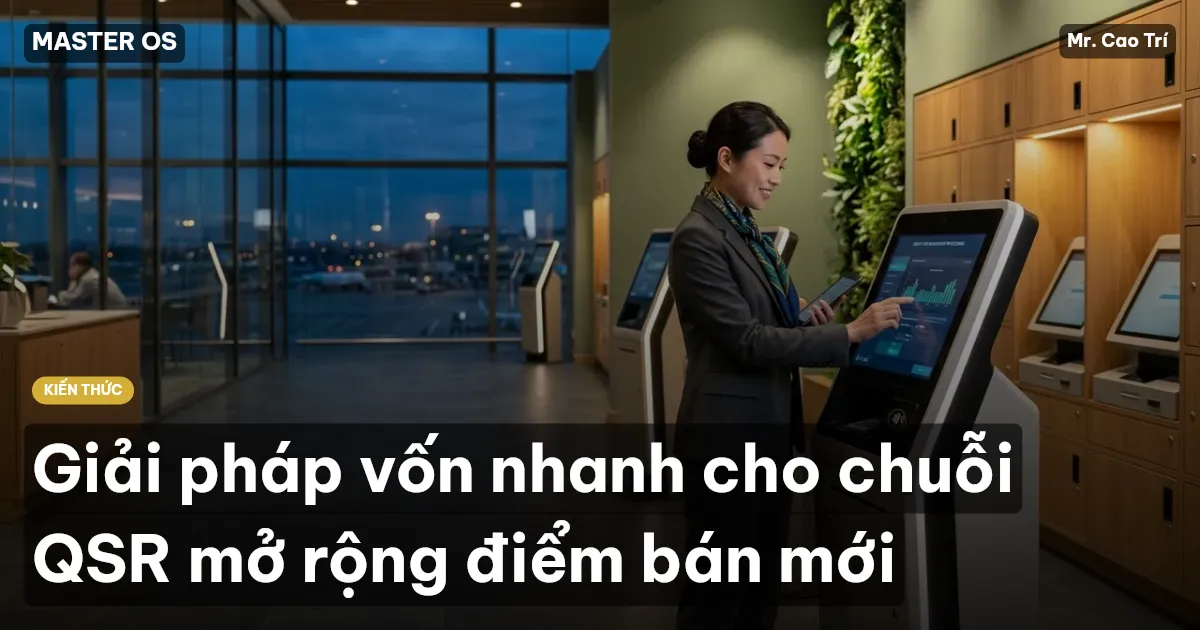 Giải pháp vốn nhanh cho chuỗi QSR mở rộng điểm bán mới