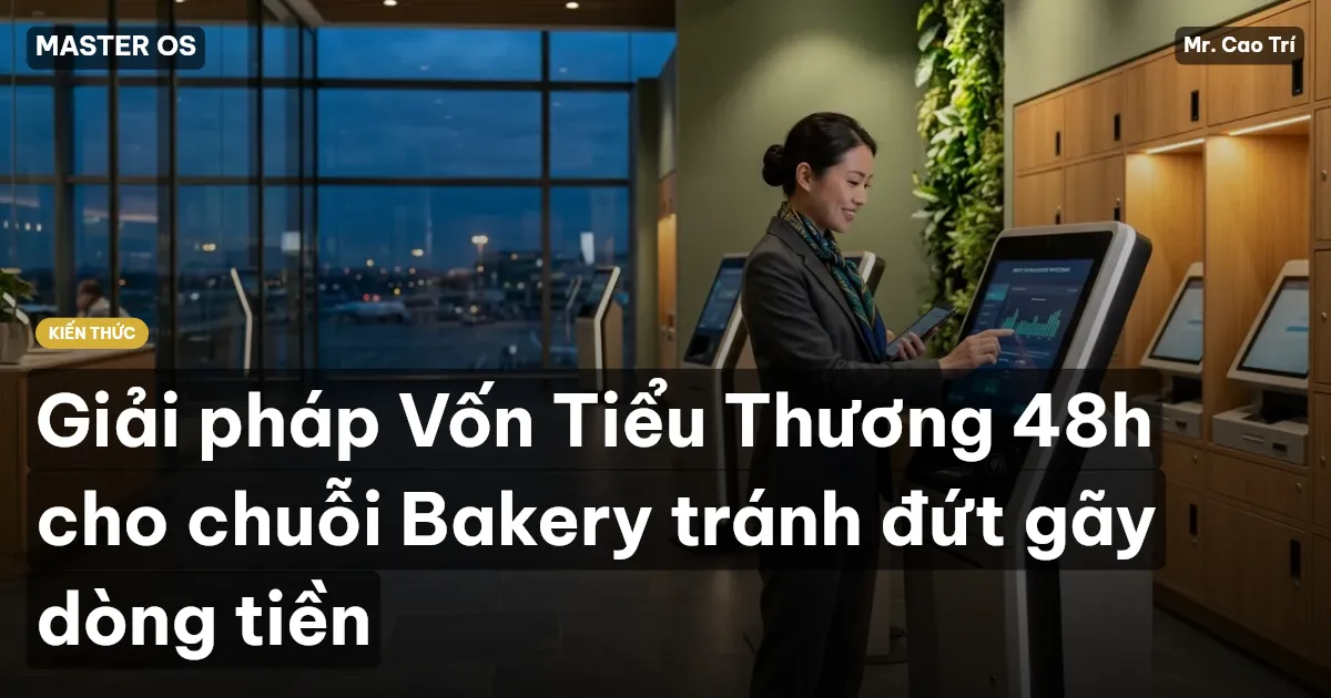 Giải pháp Vốn Tiểu Thương 48h cho chuỗi Bakery tránh đứt gãy dòng tiền