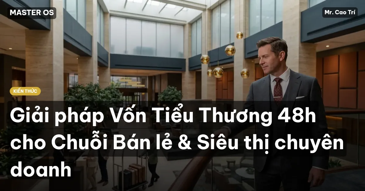 Giải pháp Vốn Tiểu Thương 48h cho Chuỗi Bán lẻ & Siêu thị chuyên doanh