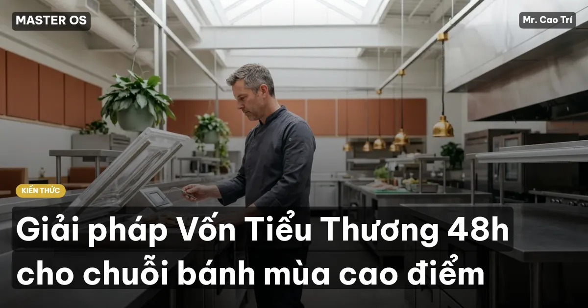Giải pháp Vốn Tiểu Thương 48h cho chuỗi bánh mùa cao điểm