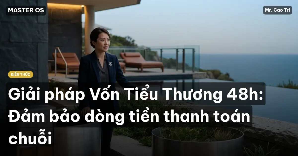 Giải pháp Vốn Tiểu Thương 48h: Đảm bảo dòng tiền thanh toán chuỗi