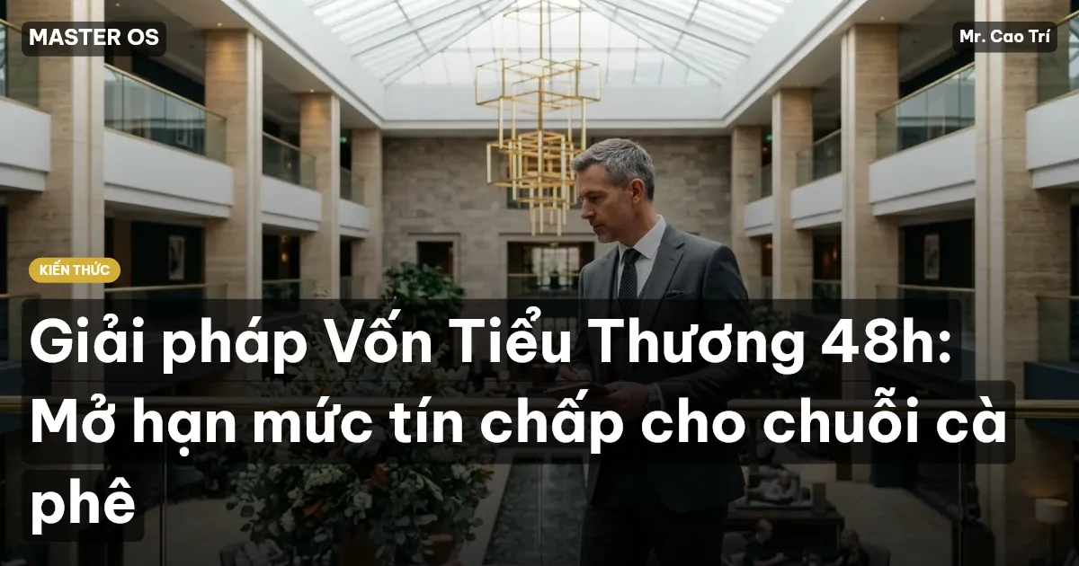Giải pháp Vốn Tiểu Thương 48h: Mở hạn mức tín chấp cho chuỗi cà phê