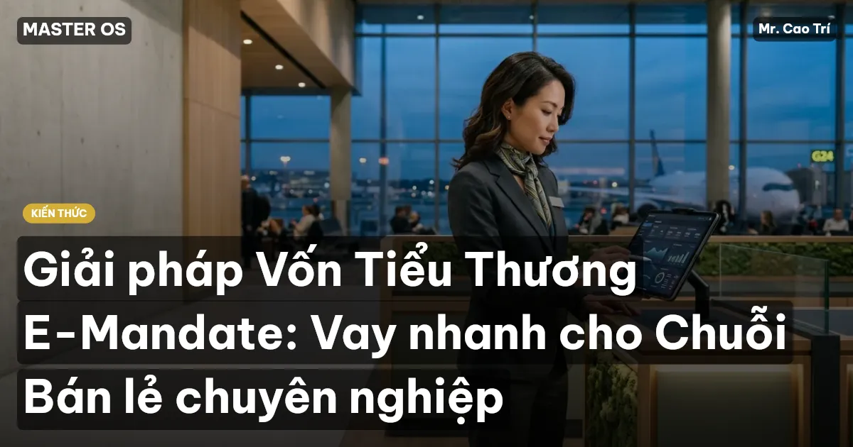 Giải pháp Vốn Tiểu Thương E-Mandate: Vay nhanh cho Chuỗi Bán lẻ chuyên nghiệp