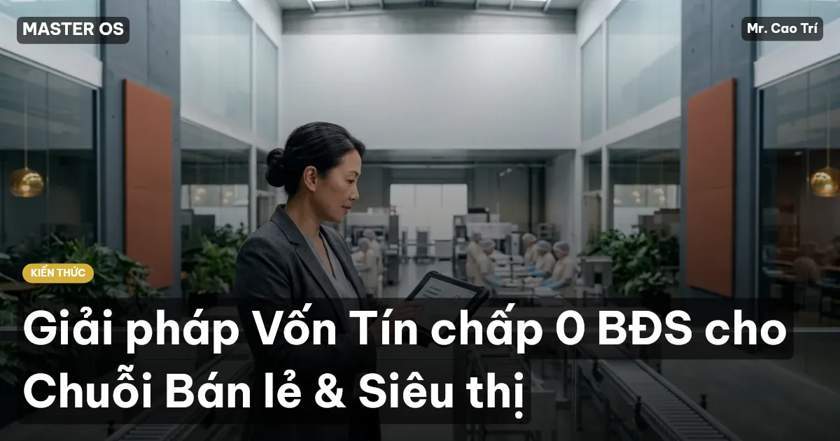 Giải pháp Vốn Tín chấp 0 BĐS cho Chuỗi Bán lẻ & Siêu thị