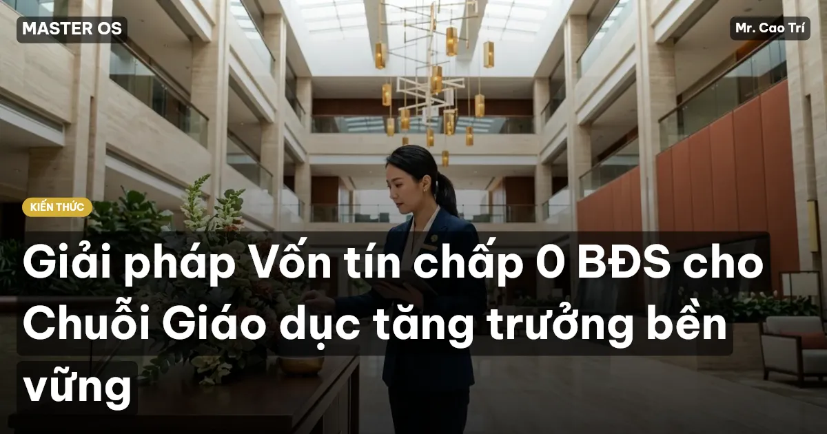 Giải pháp Vốn tín chấp 0 BĐS cho Chuỗi Giáo dục tăng trưởng bền vững