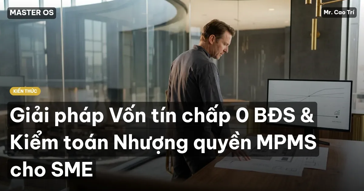 Giải pháp Vốn tín chấp 0 BĐS & Kiểm toán Nhượng quyền MPMS cho SME