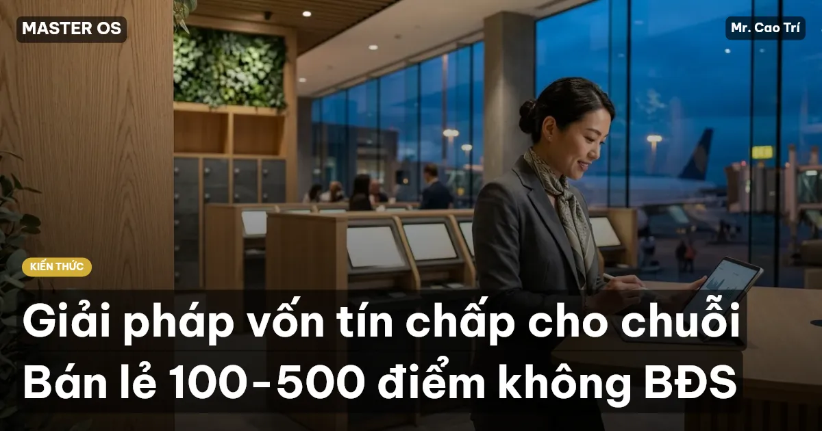 Giải pháp vốn tín chấp cho chuỗi Bán lẻ 100-500 điểm không BĐS