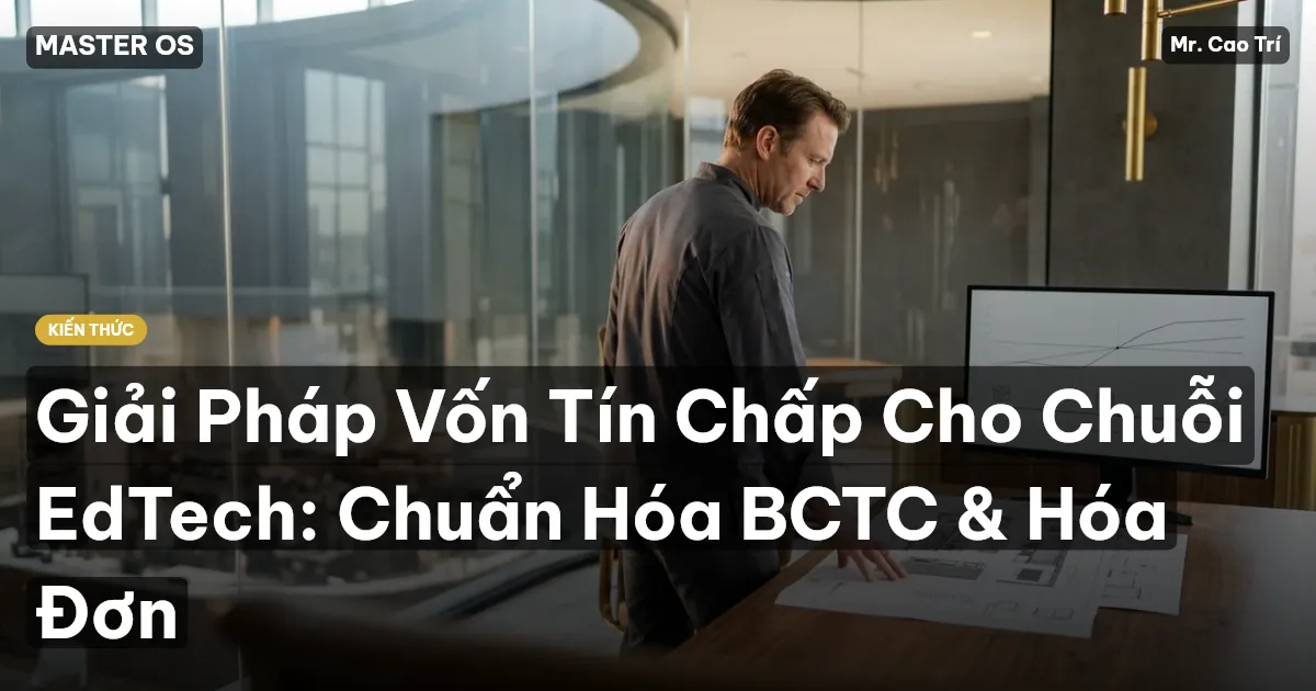 Giải Pháp Vốn Tín Chấp Cho Chuỗi EdTech: Chuẩn Hóa BCTC & Hóa Đơn