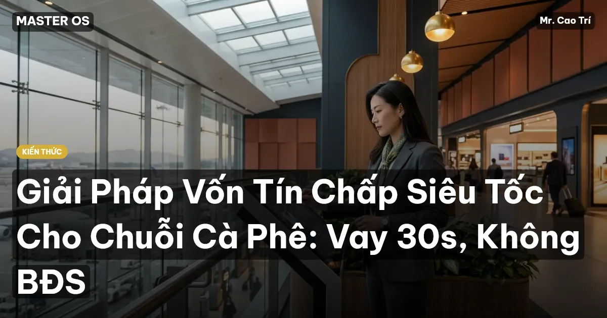 Giải Pháp Vốn Tín Chấp Siêu Tốc Cho Chuỗi Cà Phê: Vay 30s, Không BĐS