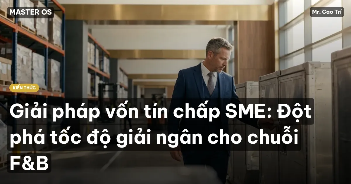 Giải pháp vốn tín chấp SME: Đột phá tốc độ giải ngân cho chuỗi F