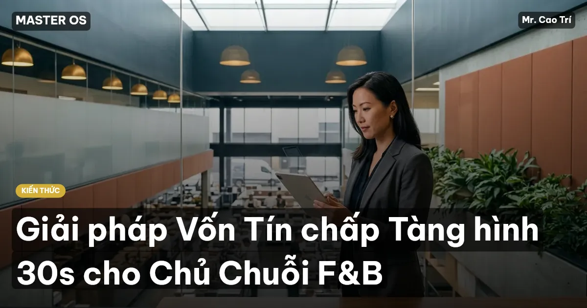 Giải pháp Vốn Tín chấp Tàng hình 30s cho Chủ Chuỗi F