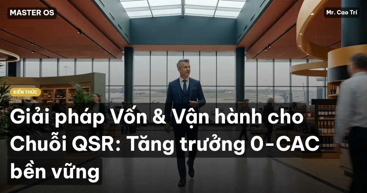 Giải pháp Vốn & Vận hành cho Chuỗi QSR: Tăng trưởng 0-CAC bền vững