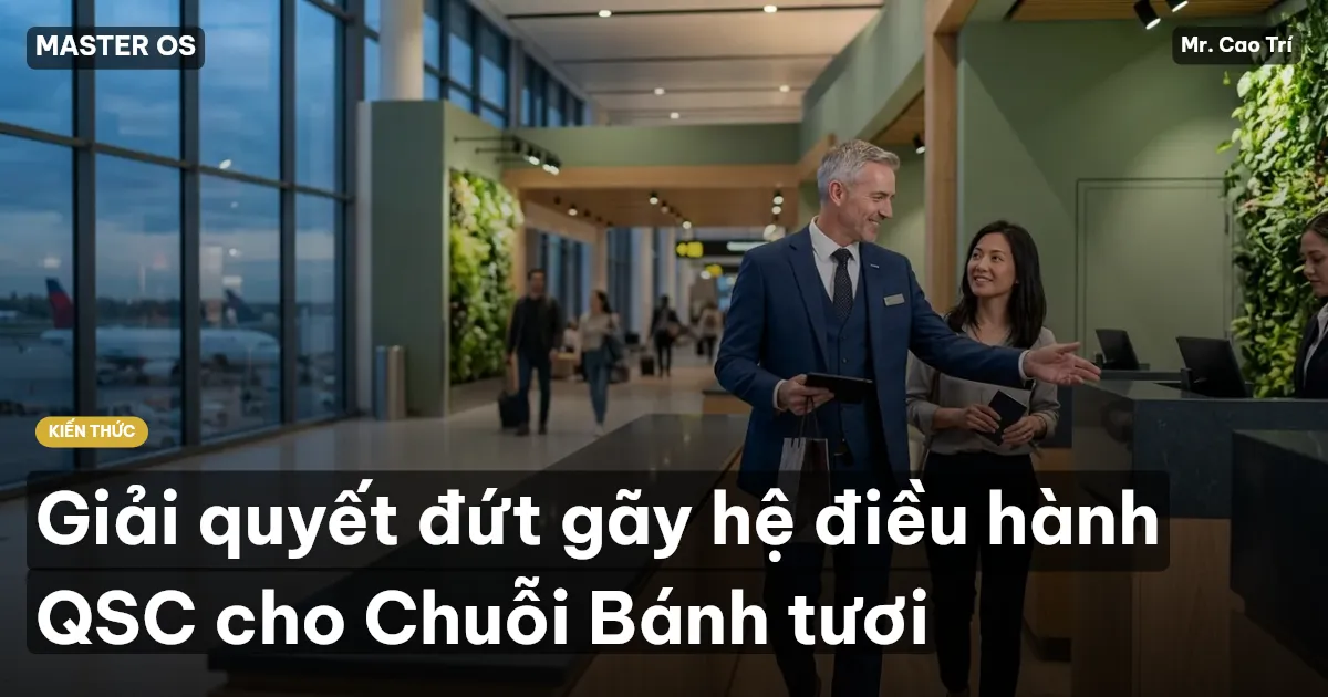 Giải quyết đứt gãy hệ điều hành QSC cho Chuỗi Bánh tươi