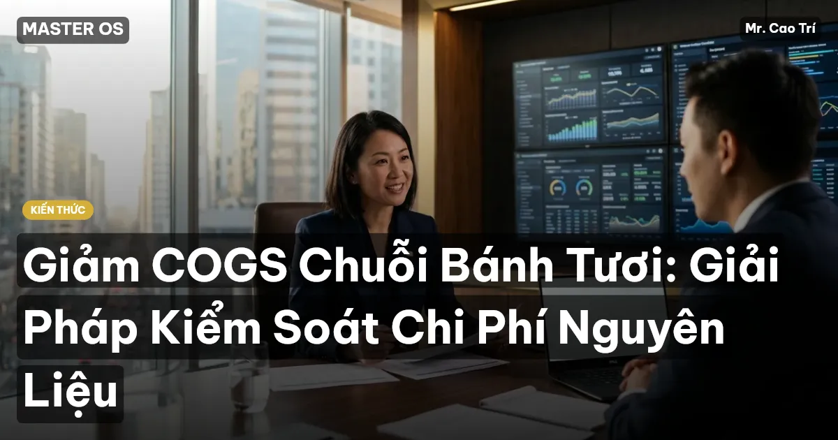 Giảm COGS Chuỗi Bánh Tươi: Giải Pháp Kiểm Soát Chi Phí Nguyên Liệu