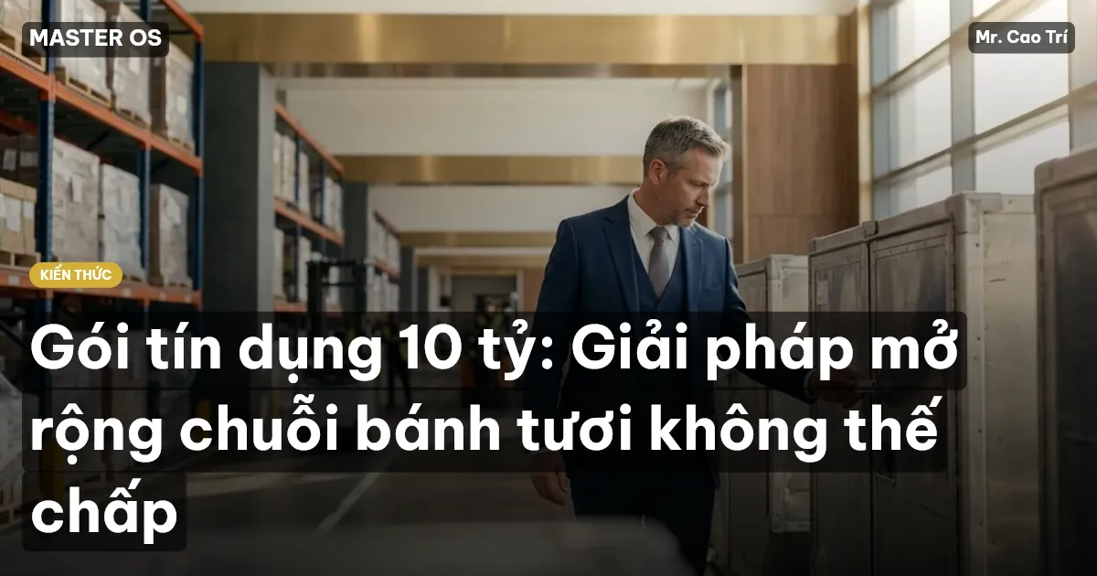 Gói tín dụng 10 tỷ: Giải pháp mở rộng chuỗi bánh tươi không thế chấp