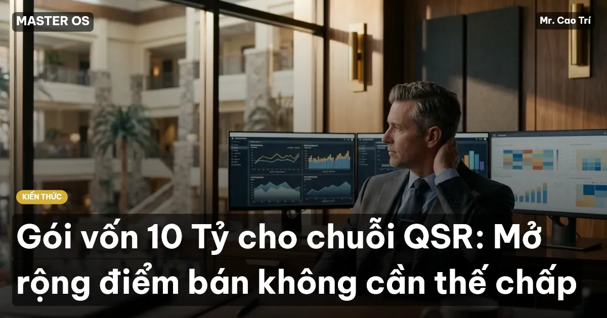 Gói vốn 10 Tỷ cho chuỗi QSR: Mở rộng điểm bán không cần thế chấp