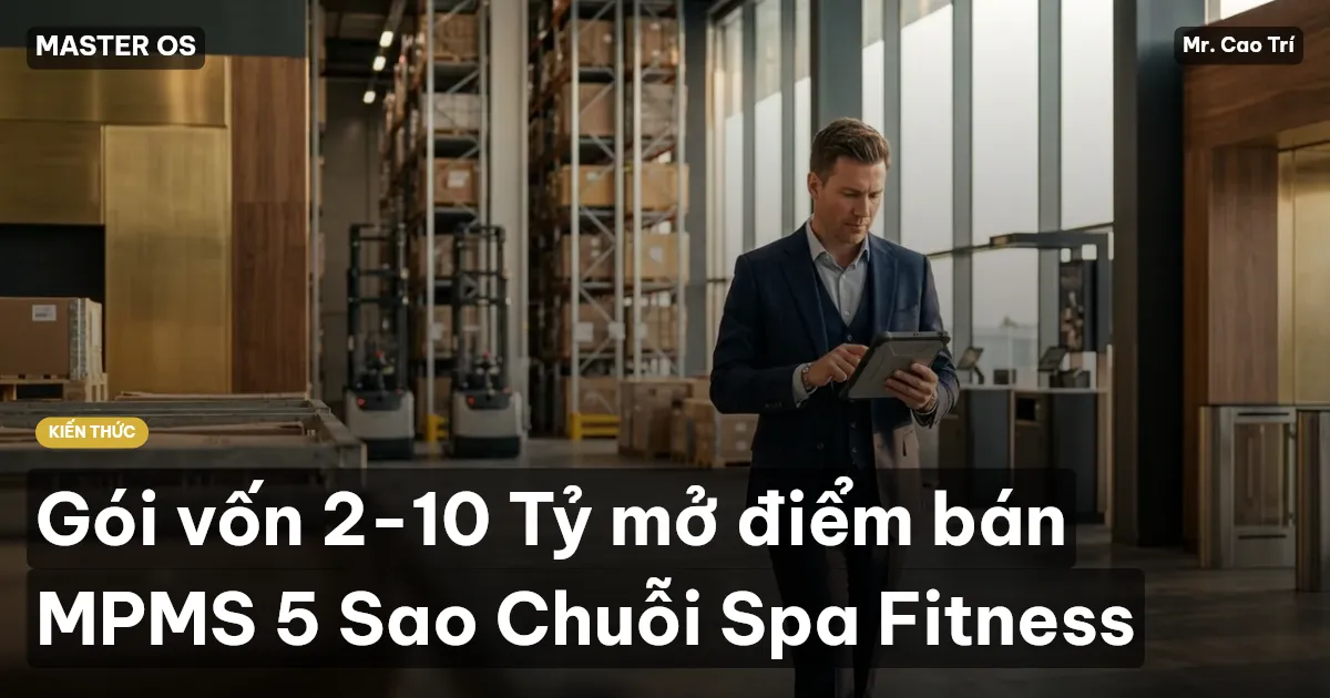 Gói vốn 2-10 Tỷ mở điểm bán MPMS 5 Sao Chuỗi Spa Fitness