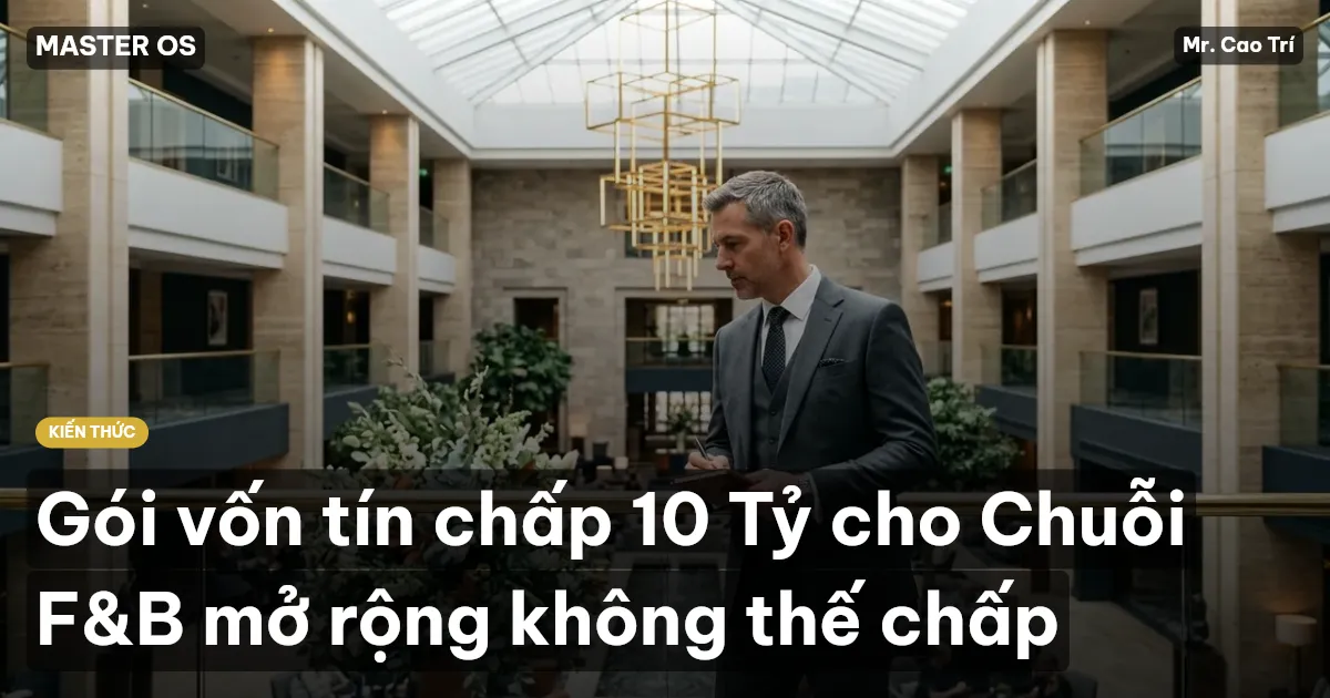 Gói vốn tín chấp 10 Tỷ cho Chuỗi F&B mở rộng không thế chấp