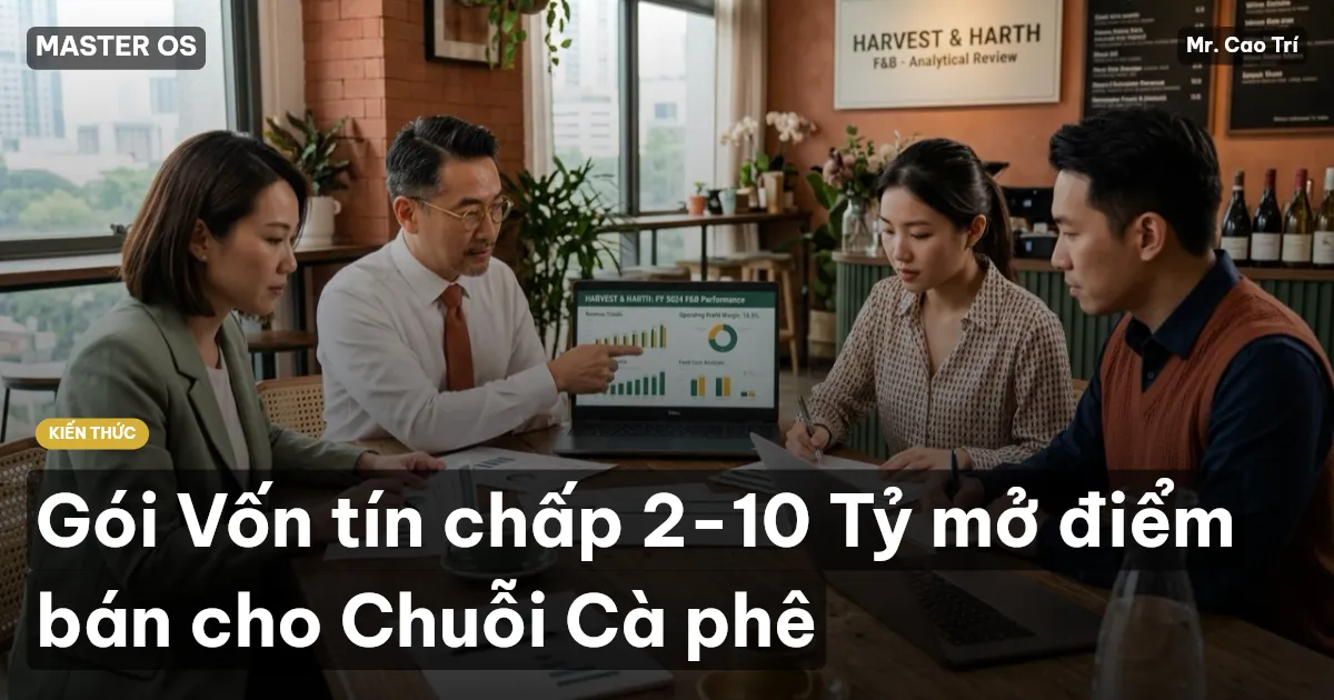 Gói Vốn tín chấp 2-10 Tỷ mở điểm bán cho Chuỗi Cà phê