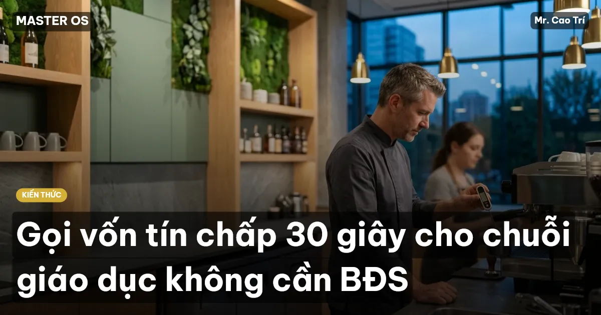 Gọi vốn tín chấp 30 giây cho chuỗi giáo dục không cần BĐS