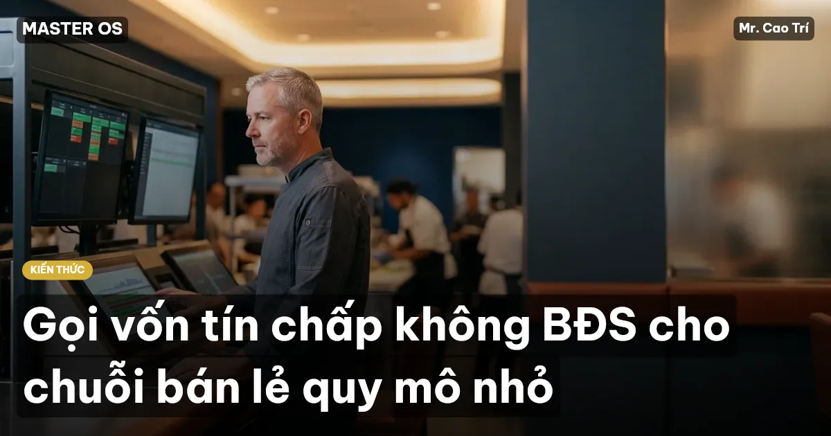 Gọi vốn tín chấp không BĐS cho chuỗi bán lẻ quy mô nhỏ