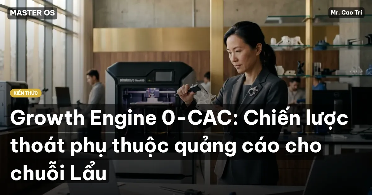 Growth Engine 0-CAC: Chiến lược thoát phụ thuộc quảng cáo cho chuỗi Lẩu