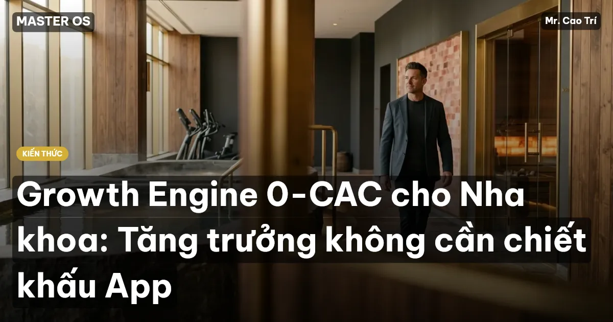 Growth Engine 0-CAC cho Nha khoa: Tăng trưởng không cần chiết khấu App