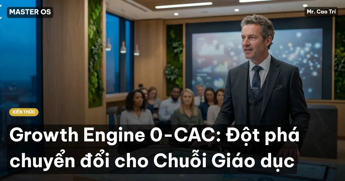 Growth Engine 0-CAC: Đột phá chuyển đổi cho Chuỗi Giáo dục