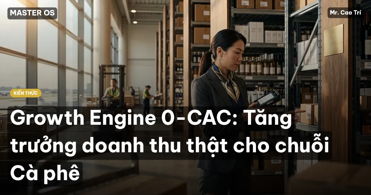 Growth Engine 0-CAC: Tăng trưởng doanh thu thật cho chuỗi Cà phê