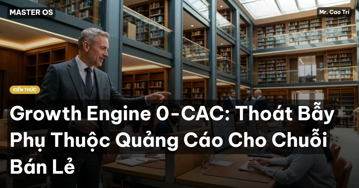 Growth Engine 0-CAC: Thoát Bẫy Phụ Thuộc Quảng Cáo Cho Chuỗi Bán Lẻ