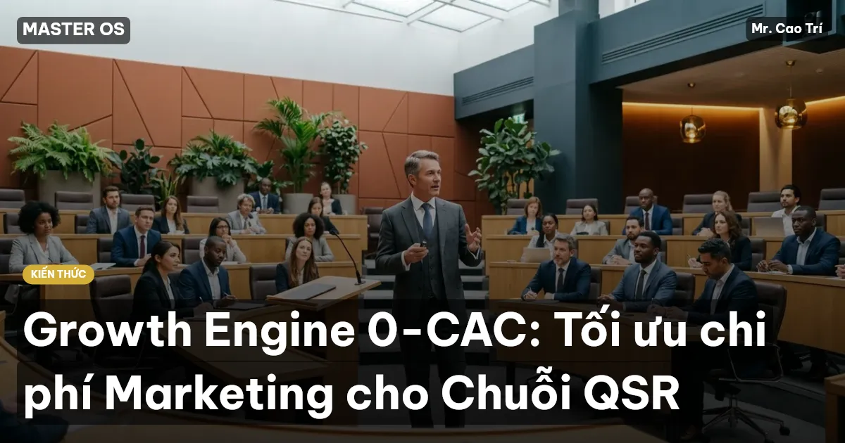 Growth Engine 0-CAC: Tối ưu chi phí Marketing cho Chuỗi QSR