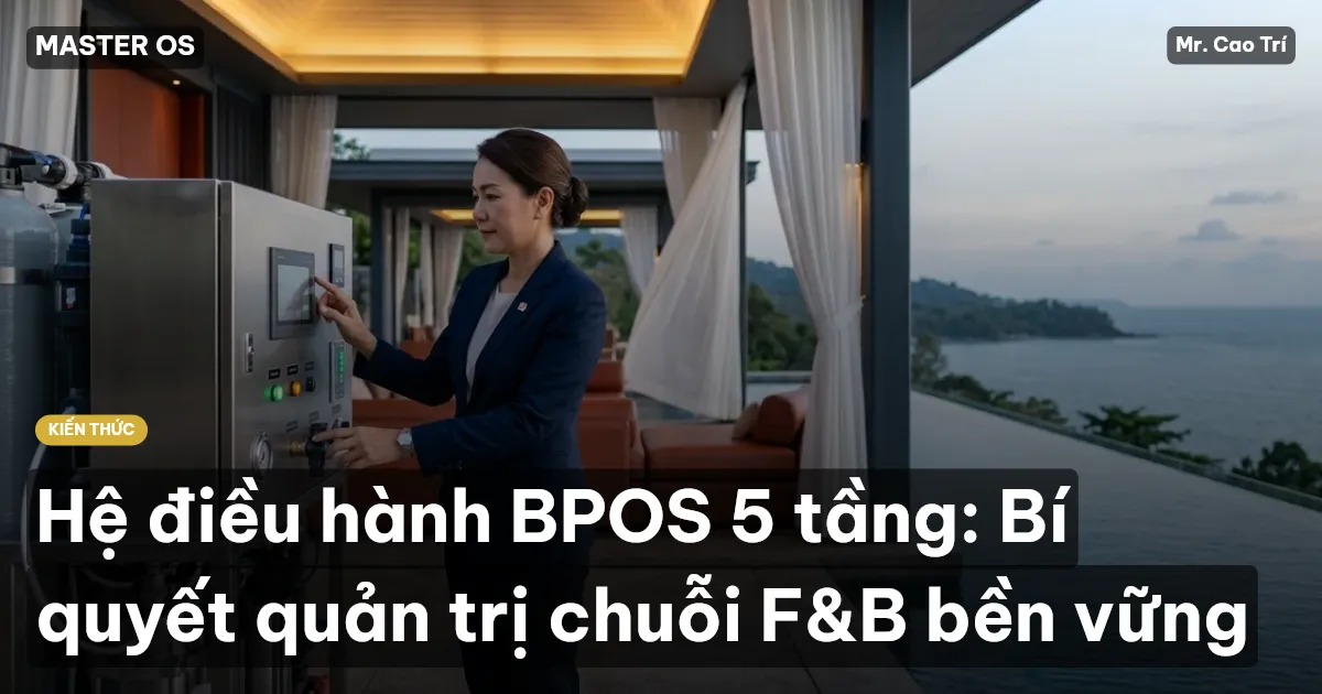 Hệ điều hành BPOS 5 tầng: Bí quyết quản trị chuỗi F&B bền vững