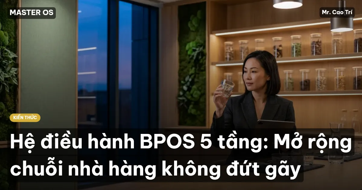 Hệ điều hành BPOS 5 tầng: Mở rộng chuỗi nhà hàng không đứt gãy