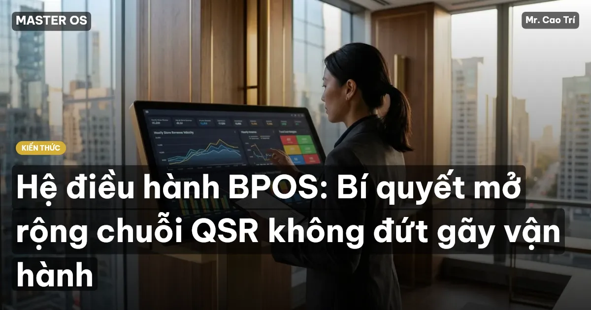 Hệ điều hành BPOS: Bí quyết mở rộng chuỗi QSR không đứt gãy vận hành