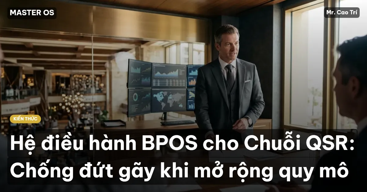 Hệ điều hành BPOS cho Chuỗi QSR: Chống đứt gãy khi mở rộng quy mô