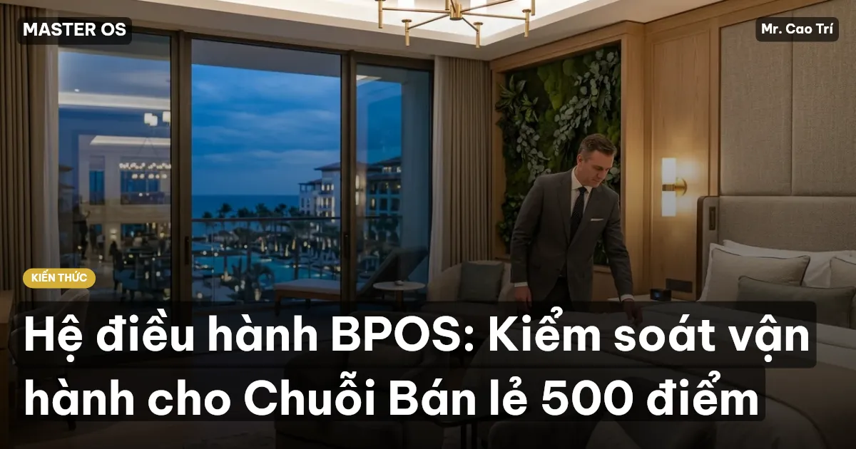 Hệ điều hành BPOS: Kiểm soát vận hành cho Chuỗi Bán lẻ 500 điểm