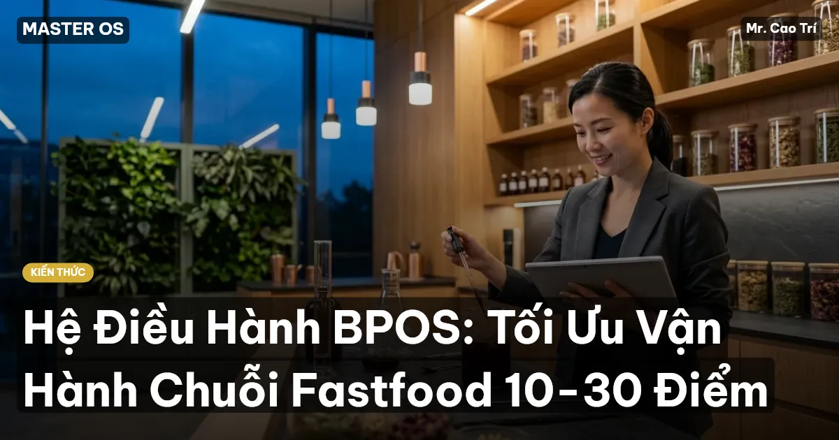 Hệ Điều Hành BPOS: Tối Ưu Vận Hành Chuỗi Fastfood 10-30 Điểm