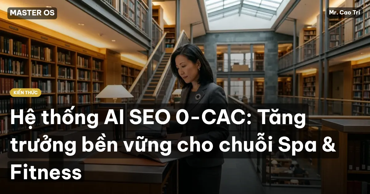 Hệ thống AI SEO 0-CAC: Tăng trưởng bền vững cho chuỗi Spa & Fitness