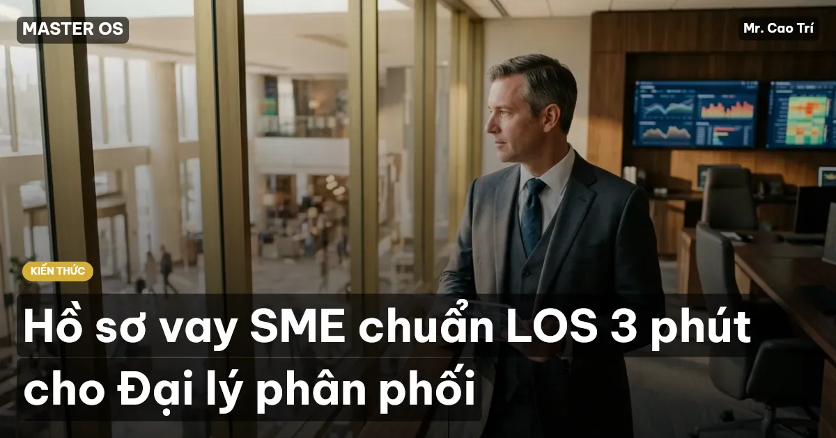 Hồ sơ vay SME chuẩn LOS 3 phút cho Đại lý phân phối