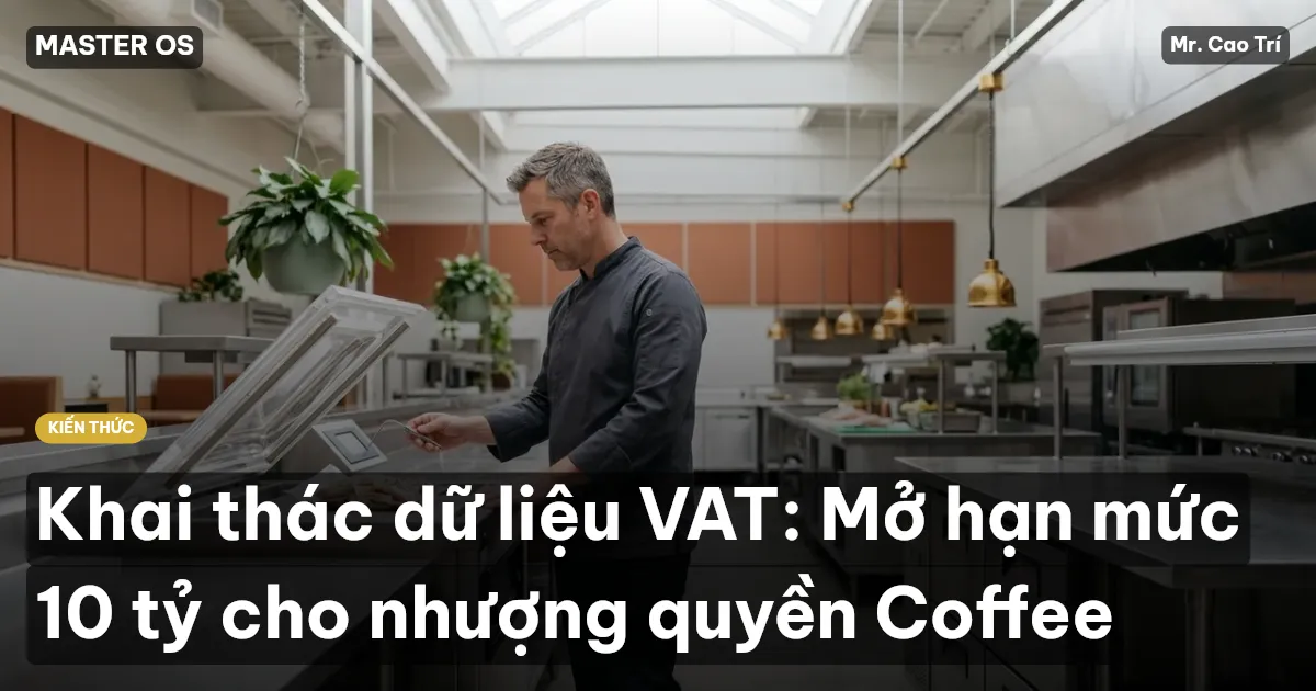 Khai thác dữ liệu VAT: Mở hạn mức 10 tỷ cho nhượng quyền Coffee