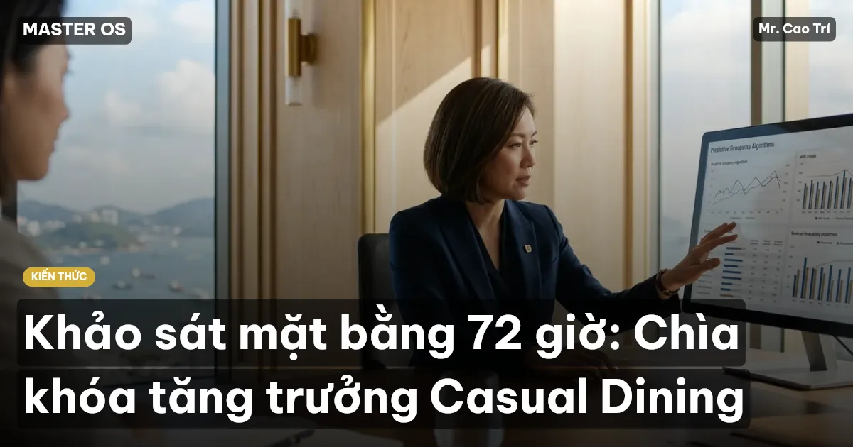 Khảo sát mặt bằng 72 giờ: Chìa khóa tăng trưởng Casual Dining
