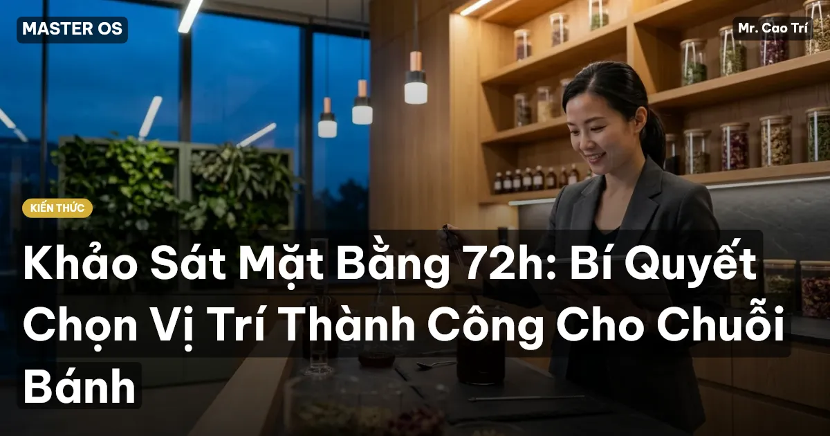 Khảo Sát Mặt Bằng 72h: Bí Quyết Chọn Vị Trí Thành Công Cho Chuỗi Bánh