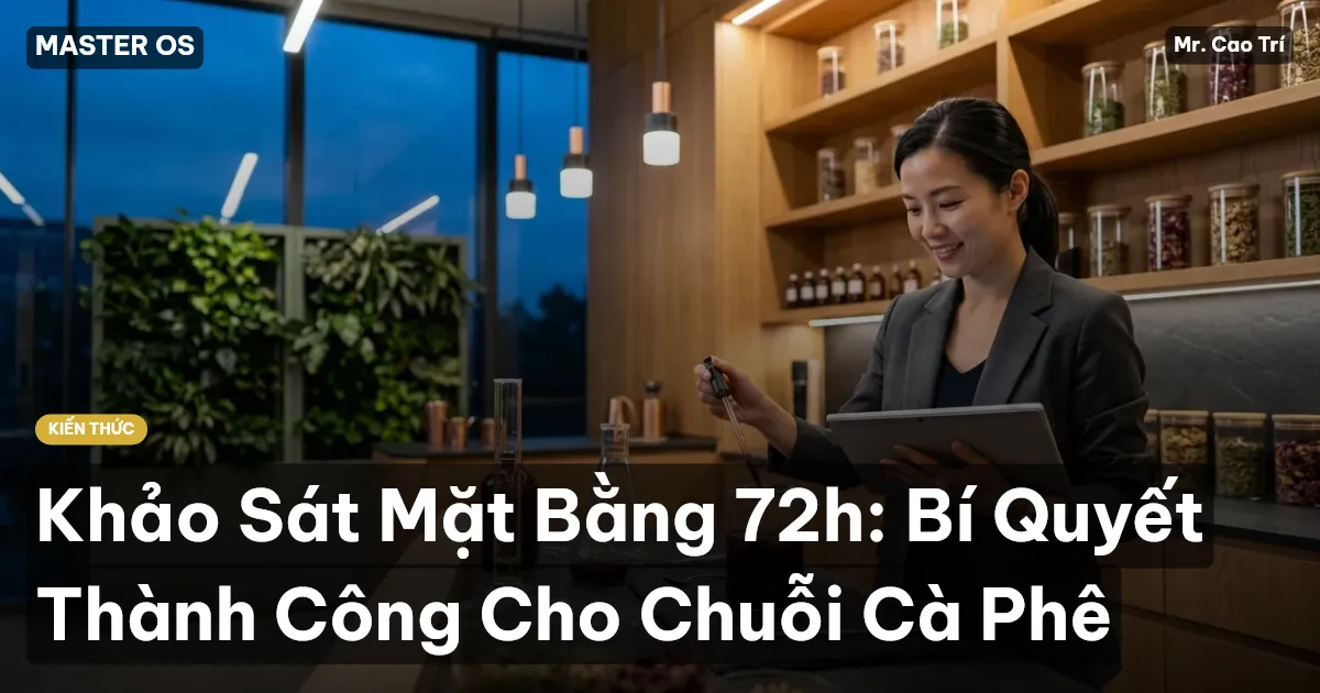 Khảo Sát Mặt Bằng 72h: Bí Quyết Thành Công Cho Chuỗi Cà Phê