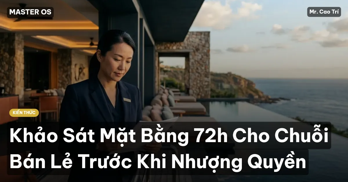 Khảo Sát Mặt Bằng 72h Cho Chuỗi Bán Lẻ Trước Khi Nhượng Quyền