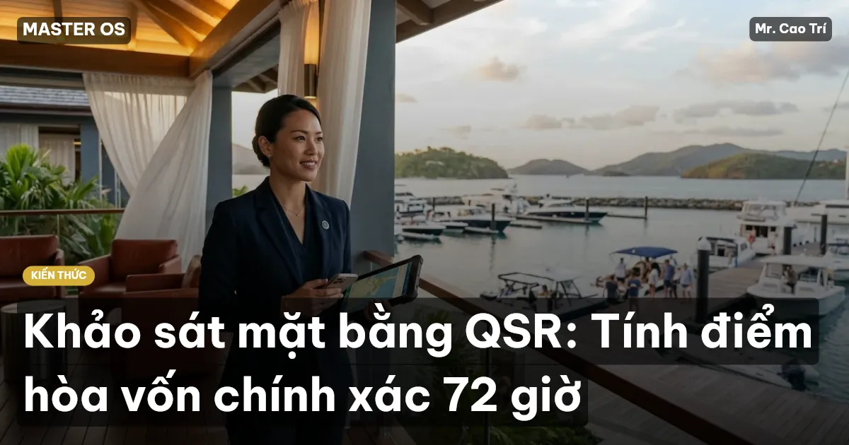 Khảo sát mặt bằng QSR: Tính điểm hòa vốn chính xác 72 giờ