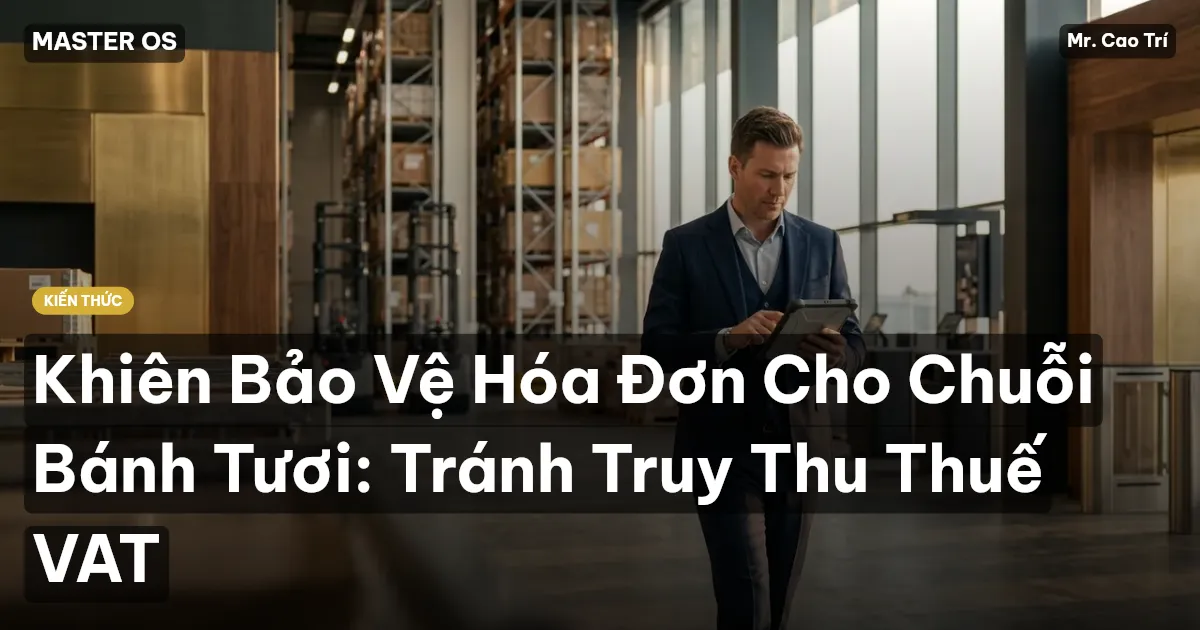 Khiên Bảo Vệ Hóa Đơn Cho Chuỗi Bánh Tươi: Tránh Truy Thu Thuế VAT