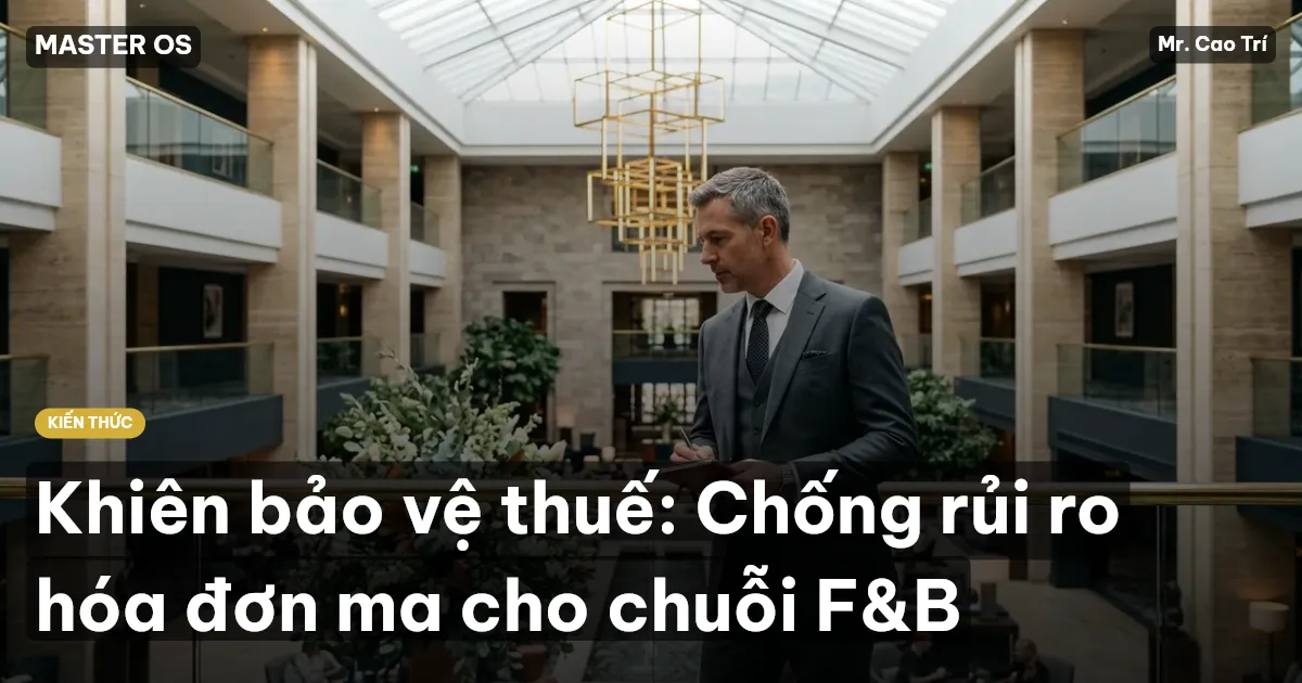 Khiên bảo vệ thuế: Chống rủi ro hóa đơn ma cho chuỗi F