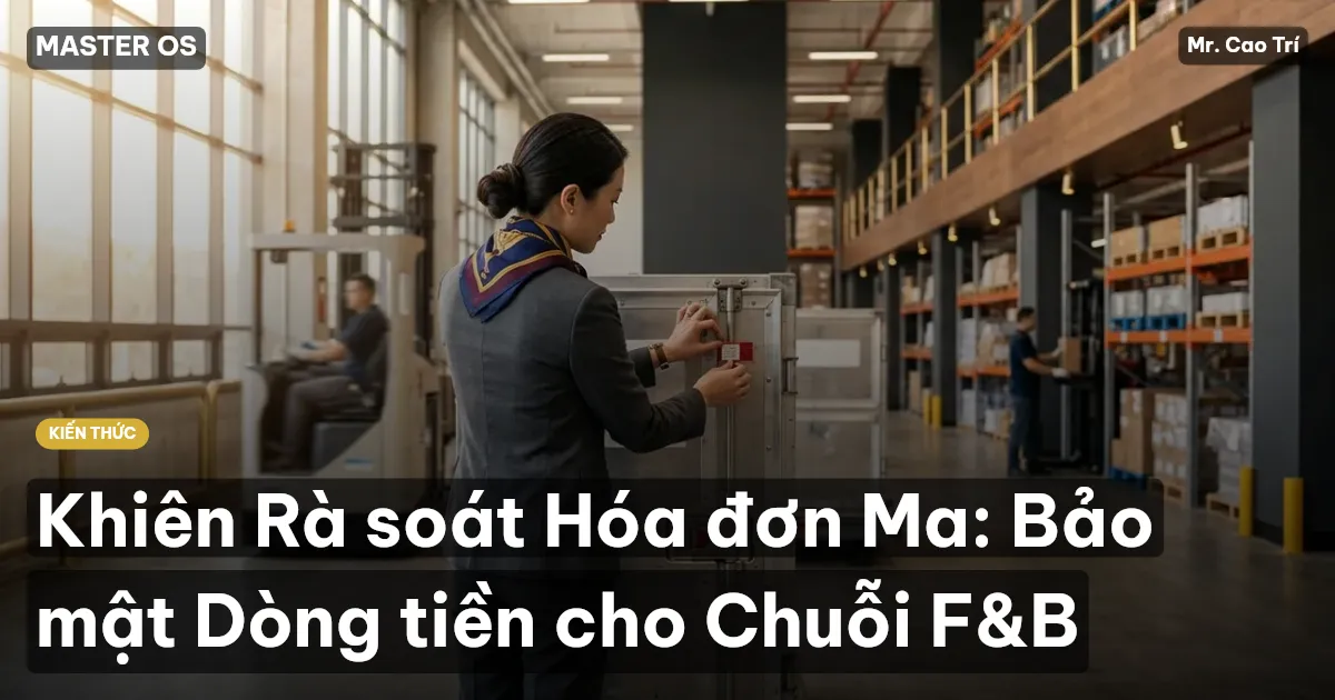 Khiên Rà soát Hóa đơn Ma: Bảo mật Dòng tiền cho Chuỗi F